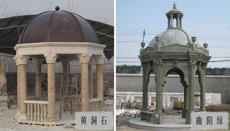 歐式景觀亭子，石雕大理石亭子，河北涼亭廠家