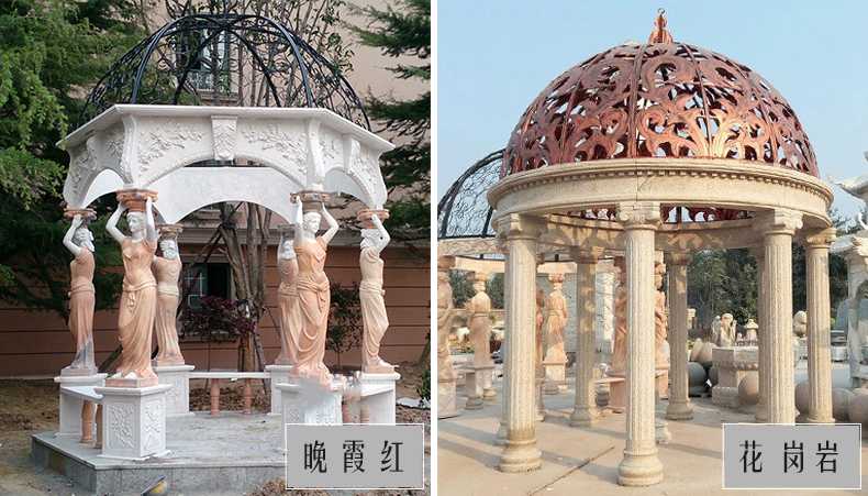 歐式景觀涼亭，大理石涼亭，石雕景觀涼亭